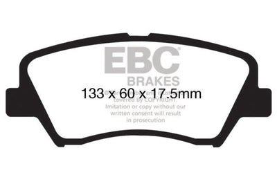 EBC 13 + Hyundai Elantra 1.8 Yellowstuff Front Brake Pads - Brakes Rotors &
