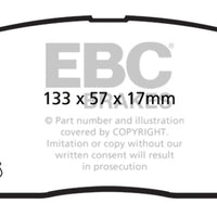EBC 13 + Hyundai Santa Fe 2.0 Turbo Greenstuff Front Brake Pads - Brakes Rotors &