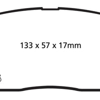 EBC 13 + Hyundai Santa Fe 2.0 Turbo Greenstuff Front Brake Pads - Brakes Rotors &