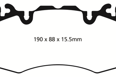 EBC 13 + Land Rover Range 3.0 Supercharged Greenstuff Front Brake Pads - Brakes Rotors &