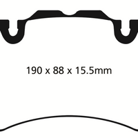 EBC 13 + Land Rover Range 3.0 Supercharged Yellowstuff Front Brake Pads - Brakes Rotors &