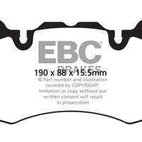 EBC 13 + Land Rover Range 3.0 Supercharged Yellowstuff Front Brake Pads - Brakes Rotors &