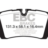 EBC 13 + Land Rover Range 3.0 Supercharged Yellowstuff Rear Brake Pads - Brakes Rotors &