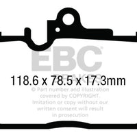 EBC 13 + Lexus GS350 3.5 F-Sport RWD Redstuff Front Brake Pads - Brakes Rotors &