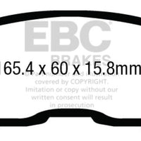 EBC 13 + Nissan Altima 2.5 (L33) Sedan Redstuff Front Brake Pads - Brakes Rotors &
