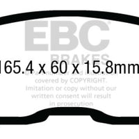 EBC 13 + Nissan Altima 2.5 (L33) Sedan Redstuff Front Brake Pads - Brakes Rotors &