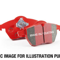 EBC 14-17 Fiat 500 Redstuff Ceramic Low Dust Front Brake Pads - Brakes Rotors &