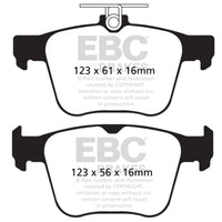 EBC 14-20 Audi S3 2.0 Turbo Yellowstuff Rear Brake Pads - Brakes Rotors &