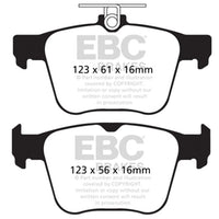 EBC 14-20 Audi S3 2.0 Turbo Yellowstuff Rear Brake Pads - Brakes Rotors &