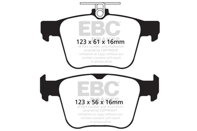 EBC 14-20 Audi S3 2.0 Turbo Yellowstuff Rear Brake Pads - Brakes Rotors &