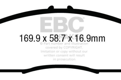 EBC 14 + Acura MDX 3.5 Greenstuff Front Brake Pads - Brakes Rotors &