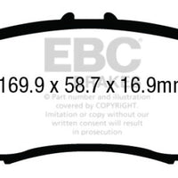 EBC 14 + Acura MDX 3.5 Yellowstuff Front Brake Pads - Brakes Rotors &