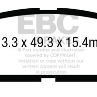 EBC 14 + Acura MDX 3.5 Yellowstuff Rear Brake Pads - Brakes Rotors &