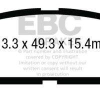 EBC 14 + Acura MDX 3.5 Yellowstuff Rear Brake Pads - Brakes Rotors &