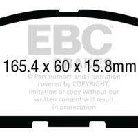 EBC 14 + Infiniti QX60 3.5 Greenstuff Front Brake Pads - Brakes Rotors &