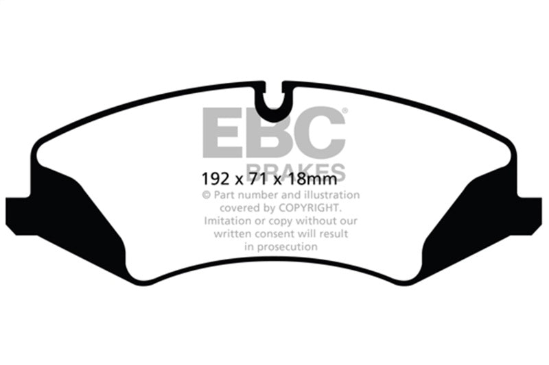 EBC 14 + Land Rover LR4 3.0 Supercharged Greenstuff Front Brake Pads - Brakes Rotors &