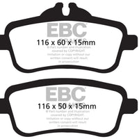 EBC 14 + Mercedes-Benz CLA45 AMG 2.0 Turbo Redstuff Rear Brake Pads - Brakes Rotors &
