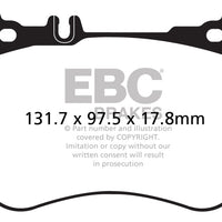 EBC 14 + Mercedes-Benz S550 4.7 Twin Turbo AMG Sport Pkg Redstuff Front Brake Pads - Brakes Rotors &