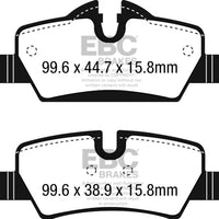 EBC 14 + Mini Hardtop 1.5 Turbo Cooper Yellowstuff Rear Brake Pads - Brakes Rotors &