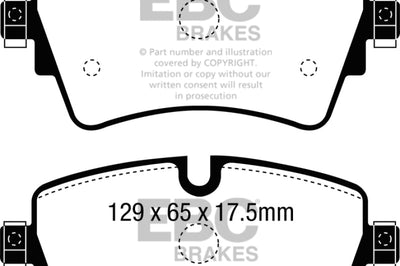 EBC 14 + Mini Hardtop 2.0 Turbo Cooper S Yellowstuff Front Brake Pads - Brakes Rotors &