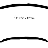 EBC 14 + Nissan Juke 1.6 Turbo Nismo RS Yellowstuff Front Brake Pads - Brakes Rotors &