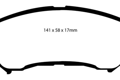 EBC 14 + Nissan Juke 1.6 Turbo Nismo RS Yellowstuff Front Brake Pads - Brakes Rotors &