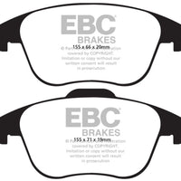 EBC 15 and up Audi Q3 2.0 Turbo Yellowstuff Front Brake Pads - Brakes Rotors &