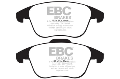 EBC 15 and up Audi Q3 2.0 Turbo Yellowstuff Front Brake Pads - Brakes Rotors &