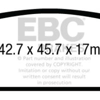 EBC 15 + Cadillac Escalade 6.2 2WD Greenstuff Rear Brake Pads - Brakes Rotors &
