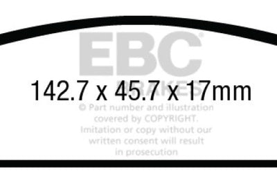 EBC 15 + Cadillac Escalade 6.2 2WD Yellowstuff Rear Brake Pads - Brakes Rotors &