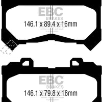 EBC 15 + Chevrolet Colorado 2.5 Greenstuff Front Brake Pads - Brakes Rotors &
