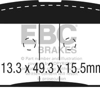 EBC 15 + Chevrolet Colorado 2.5 Yellowstuff Rear Brake Pads - Brakes Rotors &