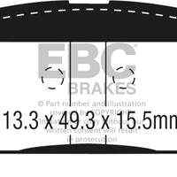 EBC 15 + Chevrolet Colorado 2.5 Yellowstuff Rear Brake Pads - Brakes Rotors &