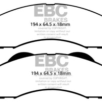 EBC 15 + Ford Expedition 3.5 Twin Turbo 2WD Greenstuff Front Brake Pads - Brakes Rotors &