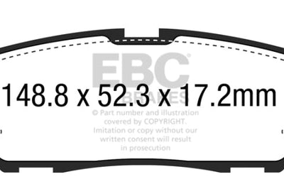 EBC 15 + Ford F150 2.7 Twin Turbo (2WD) Electric PB Greenstuff Rear Brake Pads - Brakes Rotors &