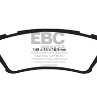 EBC 15 + Ford F150 2.7 Twin Turbo (2WD) Greenstuff Rear Brake Pads - Brakes Rotors &