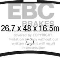 EBC 15 + Ford Mustang 2.3 Turbo Yellowstuff Rear Brake Pads - Brakes Rotors &