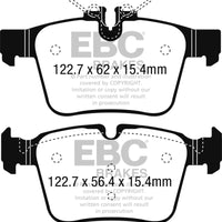 EBC 15 + Mercedes-Benz C300 (W205) 2.0 Turbo 4-matic Yellowstuff Rear Brake Pads - Brakes Rotors &