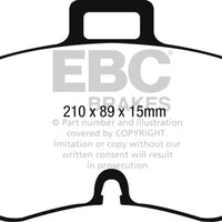 EBC 16-17 Audi TT Yellowstuff Front Brake Pads - Brakes Rotors &