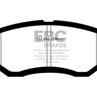EBC 16-21 Subaru WRX 2.0T Yellowstuff Front Brake Pads - Brakes Rotors &