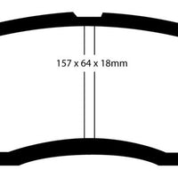 EBC 16-21 Subaru WRX 2.0T Yellowstuff Front Brake Pads - Brakes Rotors &