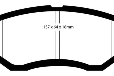 EBC 16-21 Subaru WRX 2.0T Yellowstuff Front Brake Pads - Brakes Rotors &