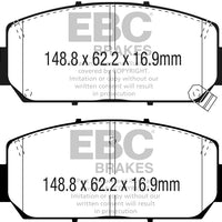 EBC 16 + Acura ILX 2.4 Redstuff Front Brake Pads - Brakes Rotors &