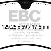 EBC 17-18 Audi A4 / Quattro / A5 Yellowstuff Rear Brake Pads - Brakes Rotors &