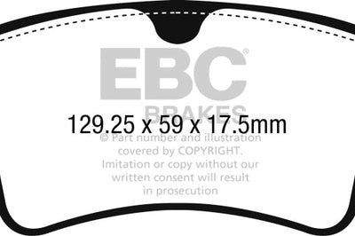 EBC 17-18 Audi A4 / Quattro / A5 Yellowstuff Rear Brake Pads - Brakes Rotors &