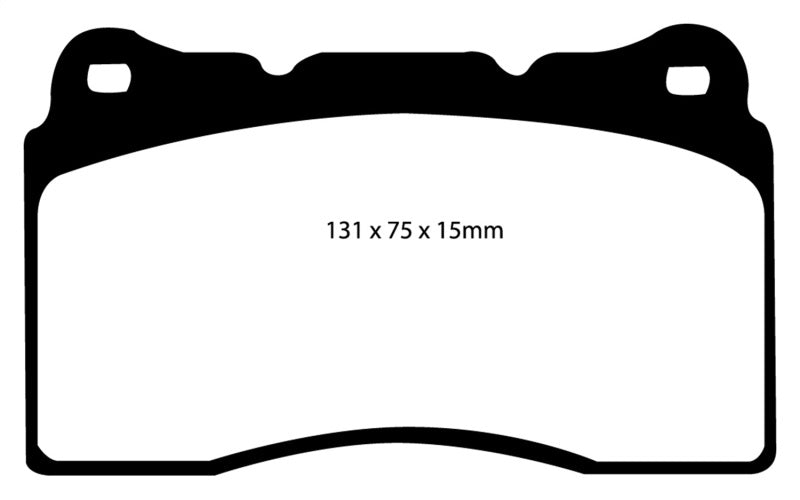 EBC 17-21 Honda Civic Type-R (FK8) Yellowstuff Front Brake Pads - Brakes Rotors &