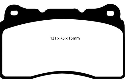 EBC 17-21 Honda Civic Type-R (FK8) Yellowstuff Front Brake Pads - Brakes Rotors &