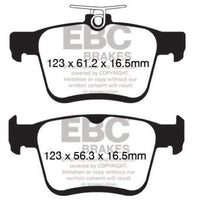 EBC 2015 + Volkswagen GTI/Golf R (Mk7) Bluestuff Rear Brake Pads - Brakes Rotors &