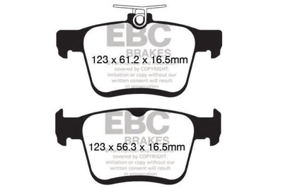 EBC 2015 + Volkswagen GTI/Golf R (Mk7) Bluestuff Rear Brake Pads - Brakes Rotors &