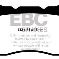EBC 2016 + Cadillac CT6 2.0L Turbo Redstuff Front Brake Pads - Brakes Rotors &